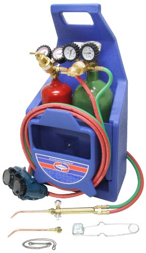 Uniweld KC100PT Centurion Weld, Braze Outfit with 511 Plastic Carrying Stand and Tanks